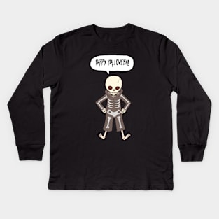 Happy Halloween from Mr. Skull Kids Long Sleeve T-Shirt